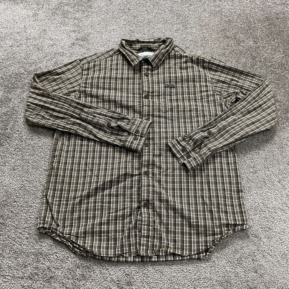Columbia Vapor Ridge Flannel Shirt Mens Large Multicolor Long Sleeve But…